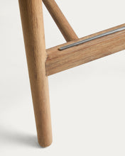Load image into Gallery viewer, Alipa stool in FSC 100% solid acacia wood and dark grey rope cord 75 cm - image 11