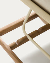 Load image into Gallery viewer, Alipa sun lounger in FSC 100% solid acacia wood and ecru rope cord - image 11