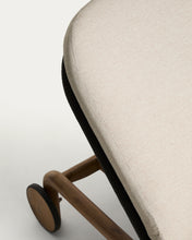Load image into Gallery viewer, Alipa sun lounger in FSC 100% solid acacia wood and dark grey rope cord - image 8