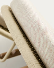 Load image into Gallery viewer, Alipa double sun lounger in FSC 100% solid acacia wood and ecru rope cord - image 10