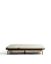 Load image into Gallery viewer, Alipa double sun lounger in FSC 100% solid acacia wood and dark grey rope cord - image 4