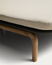Load image into Gallery viewer, Alipa double sun lounger in FSC 100% solid acacia wood and dark grey rope cord - image 10