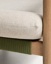 Load image into Gallery viewer, Menfi 2-seater sofa in solid acacia wood and green rope cord 136 cm FSC 100% - image 9