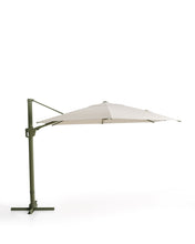 Load image into Gallery viewer, Noli beige cantilever parasol with green aluminium structure 300 x 420cm