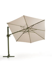 Load image into Gallery viewer, Noli beige cantilever parasol with green aluminium structure 300 x 420cm - image 4