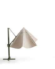Load image into Gallery viewer, Noli beige cantilever parasol with green aluminium structure 300 x 420cm - image 8