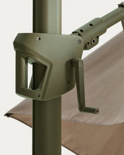 Load image into Gallery viewer, Noli beige cantilever parasol with green aluminium structure 300 x 420cm - image 13