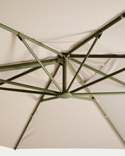 Load image into Gallery viewer, Noli beige cantilever parasol with green aluminium structure 300 x 420cm - image 14
