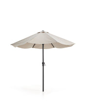 Load image into Gallery viewer, Milna beige parasol with central pole and graphite steel structure Ø300cm - image 2