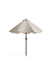Load image into Gallery viewer, Milna beige parasol with central pole and graphite steel structure Ø300cm - image 4