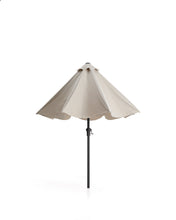 Load image into Gallery viewer, Milna beige parasol with central pole and graphite steel structure Ø300cm - image 5