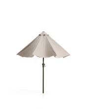 Load image into Gallery viewer, Milna beige parasol with central pole and green steel structure Ø300cm - image 4
