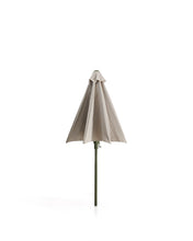 Load image into Gallery viewer, Milna beige parasol with central pole and green steel structure Ø300cm - image 7