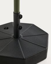 Load image into Gallery viewer, Milna beige parasol with central pole and green steel structure Ø300cm - image 16