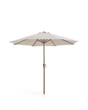 Load image into Gallery viewer, Milna beige parasol with central pole and taupe steel structure Ø300cm