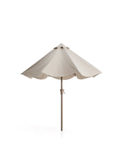 Load image into Gallery viewer, Milna beige parasol with central pole and taupe steel structure Ø300cm - image 4