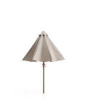 Load image into Gallery viewer, Milna beige parasol with central pole and taupe steel structure Ø300cm - image 6