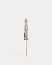 Load image into Gallery viewer, Milna beige parasol with central pole and taupe steel structure Ø300cm - image 11