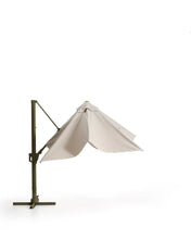 Load image into Gallery viewer, Noli beige cantilever parasol with green aluminium structure 300 x 300cm - image 9