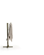 Load image into Gallery viewer, Noli beige cantilever parasol with green aluminium structure 300 x 300cm - image 12