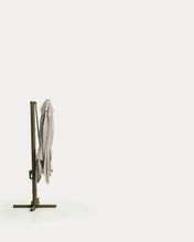 Load image into Gallery viewer, Noli beige cantilever parasol with green aluminium structure 300 x 300cm - image 14