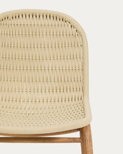 Load image into Gallery viewer, Alipa chair in FSC 100% solid acacia wood and ecru rope cord - image 8