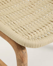 Load image into Gallery viewer, Alipa chair in FSC 100% solid acacia wood and ecru rope cord - image 9