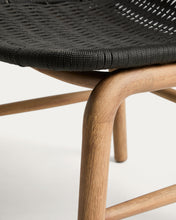 Load image into Gallery viewer, Alipa chair in FSC 100% solid acacia wood and dark grey rope cord - image 8
