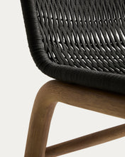 Load image into Gallery viewer, Alipa chair in FSC 100% solid acacia wood and dark grey rope cord - image 10