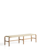 Load image into Gallery viewer, Alipa bench in FSC 100% solid acacia wood and ecru rope cord 180 cm - image 2