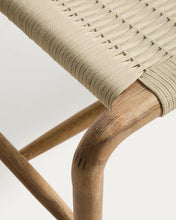 Load image into Gallery viewer, Alipa bench in FSC 100% solid acacia wood and ecru rope cord 180 cm - image 6