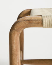Load image into Gallery viewer, Alipa bench in FSC 100% solid acacia wood and ecru rope cord 180 cm - image 8