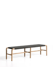 Load image into Gallery viewer, Alipa bench in FSC 100% solid acacia wood and dark grey rope cord 180 cm - image 2