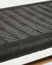 Load image into Gallery viewer, Alipa bench in FSC 100% solid acacia wood and dark grey rope cord 180 cm - image 7