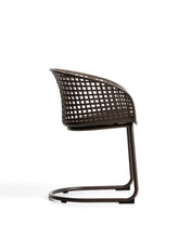 Load image into Gallery viewer, Tenaro brown plastic outdoor chair with steel structure - image 3