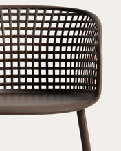 Load image into Gallery viewer, Tenaro brown plastic outdoor chair with steel structure - image 5