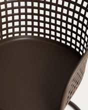 Load image into Gallery viewer, Tenaro brown plastic outdoor chair with steel structure - image 6