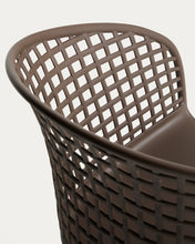 Load image into Gallery viewer, Tenaro brown plastic outdoor chair with steel structure - image 7