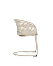 Load image into Gallery viewer, Tenaro beige plastic outdoor chair with steel structure - image 2