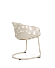 Load image into Gallery viewer, Tenaro beige plastic outdoor chair with steel structure - image 3