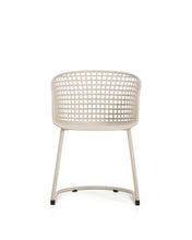 Load image into Gallery viewer, Tenaro beige plastic outdoor chair with steel structure - image 4
