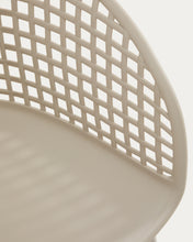 Load image into Gallery viewer, Tenaro beige plastic outdoor chair with steel structure - image 7