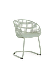 Load image into Gallery viewer, Tenaro green plastic outdoor chair with steel structure