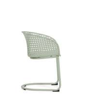 Load image into Gallery viewer, Tenaro green plastic outdoor chair with steel structure - image 2