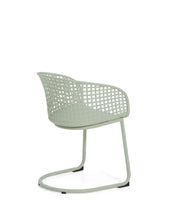 Load image into Gallery viewer, Tenaro green plastic outdoor chair with steel structure - image 3