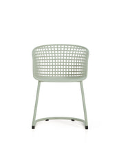 Load image into Gallery viewer, Tenaro green plastic outdoor chair with steel structure - image 4