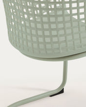 Load image into Gallery viewer, Tenaro green plastic outdoor chair with steel structure - image 9