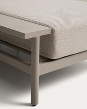 Load image into Gallery viewer, Vathi 3-seater aluminium sofa with left chaise longue in taupe 250 x 159 cm - image 12