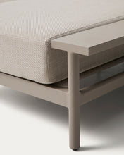 Load image into Gallery viewer, Aluminium Vathi sofa in taupe with right-sided chaise longue 250 x 159 cm - image 8