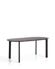 Load image into Gallery viewer, Erice oval table in aluminium and brown tempered glass 180 x 90 cm - image 2